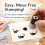 (Two Sets, -) Three Sets Cat Pattern Stamp, Self-Inking Cute Black Cat 4