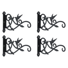 Scrollwork Plant Hook Craft Of Sturdy Metal For Balcony And-2