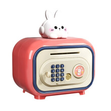 Password Lock Automatic Roll- Savings Bank Voice Reminder Fingerprint -Protected Money Deposit Box Safe Box