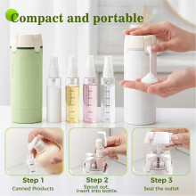 (Green, -) 4-in-1 Travel Dispenser Bottle, 2PCS-B Leak Proof Toiletry