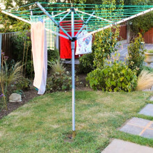 Addis Washing Line Heavy duty metal ground spike with 5x plastic sized adap