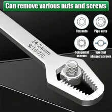 (2pcs-silver, -) Universele Torx Sleutel - 2 Stuks, A, 8-22mm