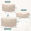 (Beige, M - 40 * 30 * 12cm) Sac compression, gris, XL 6