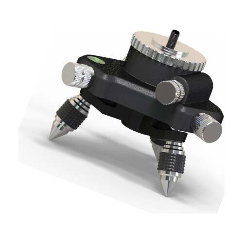 1/4'' Interface Tripod Bracket Base Fine Adjustment Tripod Stand for Laser Level Measuring Tool 1