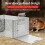 (2pcs, -) Continuous Automatic Rat Trap, 2pcs Humane Stainless Steel 2