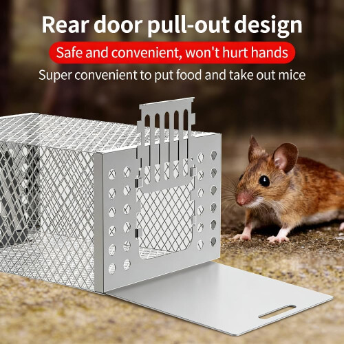 (1pc, -) Continuous Automatic Rat Trap, 2pcs Humane Stainless Steel 1