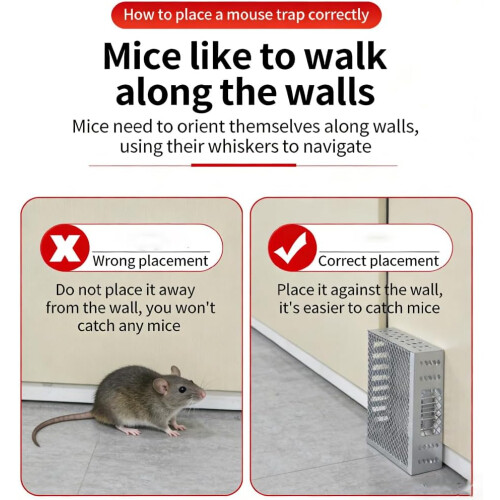 (2pcs, -) Continuous Automatic Rat Trap, 2pcs Humane Stainless Steel 2