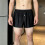 3Pcs Ice Silk Panties Smooth Trunk Solid Boxer-Black gray L 7