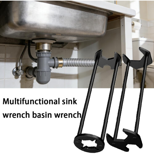 (1pc-b, -) Multifunctionele Gootsteensleutel - 2 Stuks, A+B 1