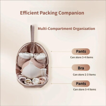 (1pc-red, -) 2pcs Lingerie Storage Bag, Travel Underwear Organizer red