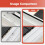 (Orange-2pcs, -) Brosse rails fenêtre, orange, 1 pièce 3