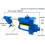 (Blue, -) Válvula de drenaje automática 1.6MPa, azul 4
