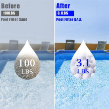 Pool Filter for Sand Filter,Eco-Friendly Reusable Pool Fiber Filter Balls Replace Pool Filter Sand,Pool Filter