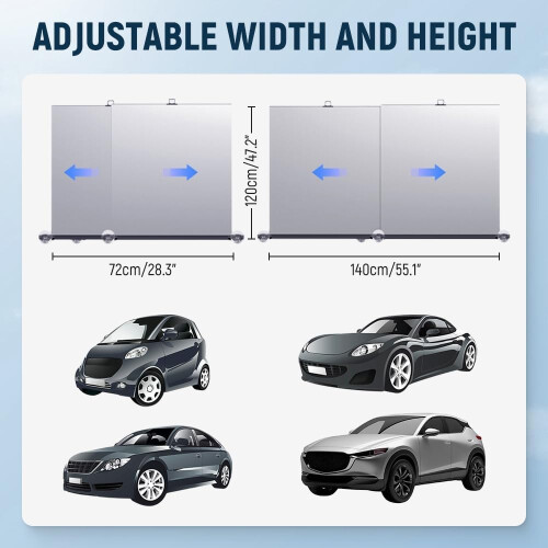 (1Set+4Side Windows, -) Parasol automático para coche 2025, 1 set 1