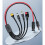 Línea de Extensión de Conector para Panel Solar 4 en 1, Conector Hembra XT60 A Conector Divisor de Cable, Adaptador de Corriente CC 6
