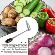 Egg Spiral Slicer for Boiled Eggs, Potato, Tomato, Stainless Steel Spiral Cutter for Vegetables, Cucumbers and Carrots