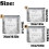 (20Pcs, Large) 30 sacs aluminium, medium 5