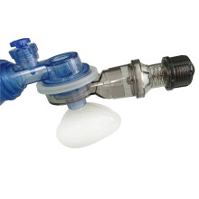 1 Piece Resuscitation Balloon Positive Pressure Valve + 1 Piece Resuscitation Balloon PEEP Valve for Emergency