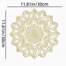 Marokkanische Wanddekoration Aus Metall, eine Kombination Aus Indischem und Mandala-Design, für Wohnzimmer und Inneneinrichtung