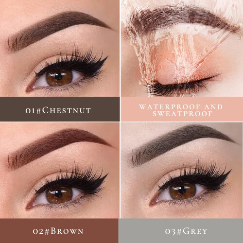 (Grey, -) Crayon sourcils, marron, 3D 1