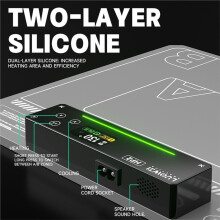 LUOWEI HP2 Screen Heating Station Double-Layer Soft Silicone Temperature Control for Mobile Phones Dismantling Treasu GB Plug