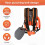 Universal Adjustable Padded Trimmer Shoulder Strap Double Shoulder Weed Eater Brush Harness for String Trimmer Orange 7