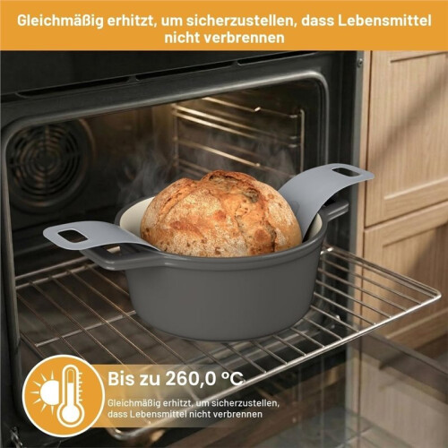 Silicone Bread Sling 2 Pack for Dutch Oven, Non-Stick Reusable Sourdough Baking Mat, Easy Dough Transfer Tool 2