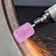 10 Pezzi di Cilindro Abrasivo Montato con Gambo da 6 mm per Mola Rotativa, Lucidatura e Smerigliatura per Giada, Legno e Metallo