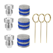 3 Set 1,1 mm Ugello per Orifizio del Cannone di Schiuma e Punte per Ugelli di Ricambio per Produttore di Schiuma e Filtro A Rete per Lancia di Schiuma
