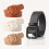 Simple PU Leather Waist Belt Modern Square Buckles Candy-Camel 3