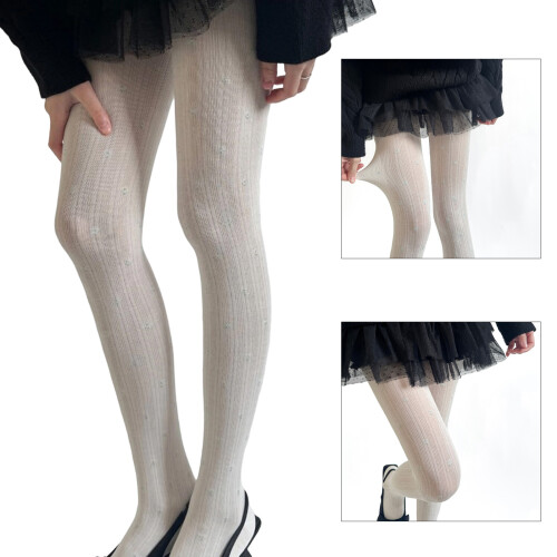 Collants amincissants avec rayures côtelées-OS café léger 2