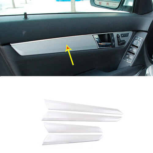 Car Interior Door Decoration Panel Cover Trim Silver for   C Class W204 2008-2013 1
