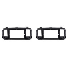 2X Fascia Autoradio da 9 Pollici per Dispatch ProAce Expert Traveller DVD Stereo Frame Plate Adapter