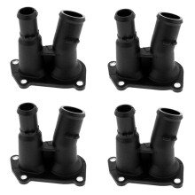 4X Coperchio 'Alloggiamento del Termostato del Liquido di Raffreddamento del Motore 98MM9K478DA per Fiesta Box Tubo di Uscita 'Auto