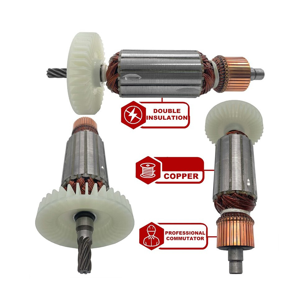 Armature Rotor Replacement For Weka Dk32 Grinding Drill, Gear Motor Armature, Power Tool Motor Spare Part 6034026933725