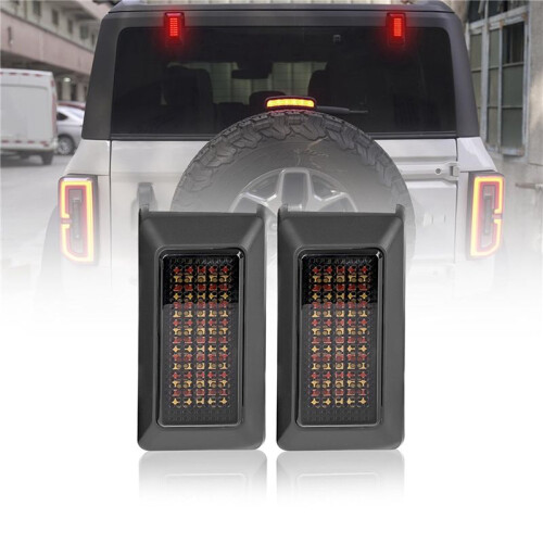 Car Tailgate Hinge Light High-Mounted Brake Light Reverse Light Warning Light for  Bronco 2021-2023 2