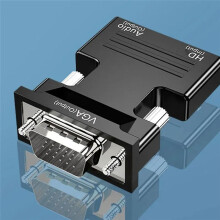 -Compatible to VGA Converter with 3.5mm Audio Cable for PS4 PC Laptop TV Monitor Projector