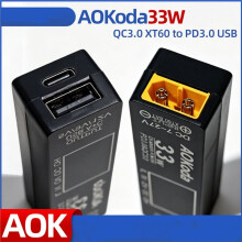 AOKoda XT60 Naar PD3.0 Lipo Batterijlader met Bescherming 33W voor Smartphone Tablet PC DIY RC Model Onderdelen