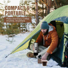 3 In1 Portable Coffee Maker for Travel, Espresso Machine the Go,Self-Heating for Car,Hiking,Camping,Office