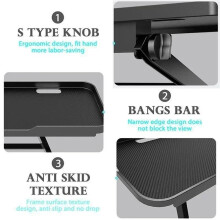 Soporte de Escritorio Plegable Ajustable para TV, Monitor de Computadora, Enrutador, Reproductor, Oficina, Hogar, Estante de Almacenamiento.