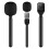 2X Handheld Wireless Microphone Adapter with Windshield Foam for Wireless Lavalier Microphone 7