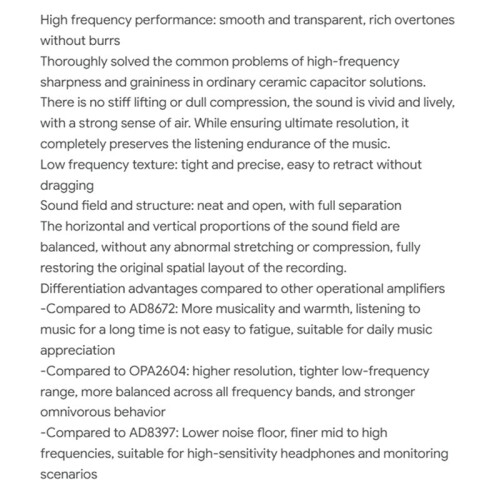 OPA1642 Operational Amplifier Motion Amplifier Zero Piezoelectric Distortion JFET 1PCS 2