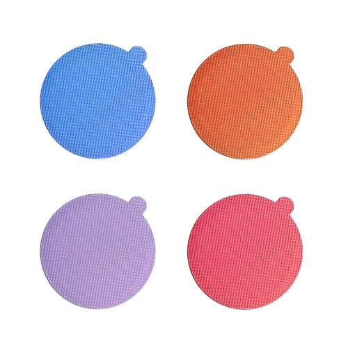 Couvercles adhésifs en aluminium, 100 pièces, joints-Violet 1