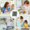 Digital Shower Clock Waterproof, Bathroom Wall Clock Timer with Touch Screen, Temperature, for Kids and Adults 6