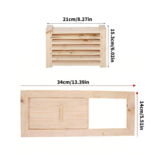 Panneau de Ventilation de Sauna, évent en bois pour salle de 2