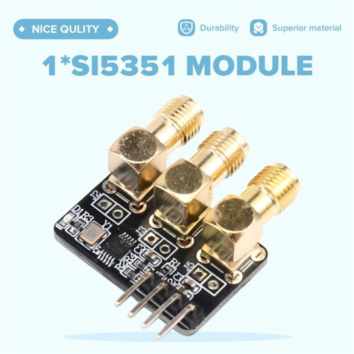 SI5351 Module, SI5351A-B-GTR Clock Generator, High-Frequency Signal Square Wave Frequency Generator 1