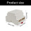Caisse protectrice de contrôleur de PLC de boîte d'ABS-Noir 4