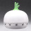 Rotary Tool Egg Cooker Timer Novelty Kitchen Timer Vegetable Animal Cooking Timer Digital Egg Timer Cupcake Timer White 2