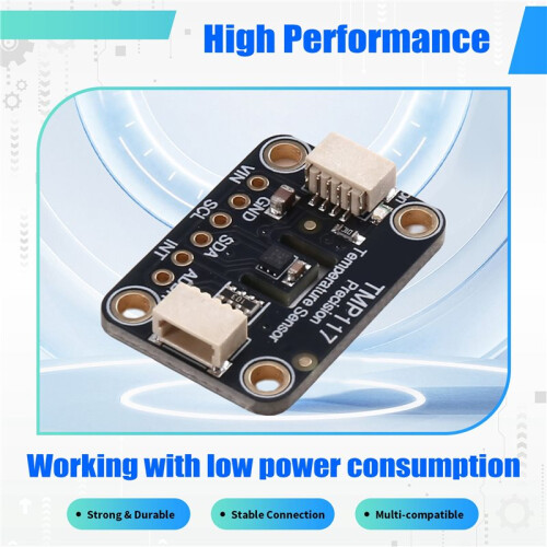 TMP117 +/-0,1 C Hög Noggrannhet för I2C Temperatursensormodul 2