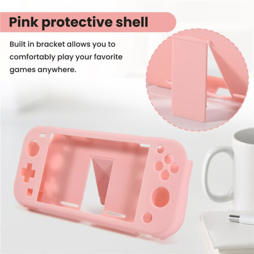 Protection Case for   Lite with Kickstand Hard Case for   Lite Games Console with Stand 2